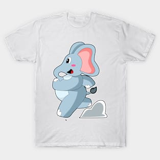 Elephant as Runner T-Shirt